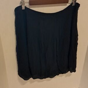 Worthington Women Pleated Silk Skirt Size 16 Fairiegoth Sheer Fairy Preowned